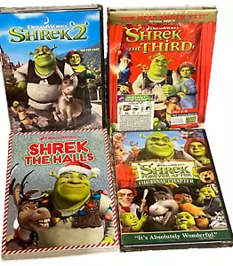 M4 {New Sealed} Lot of 4 SHREK Movies on DVD with BONUS Music CD (ONLY @ TARGET) - Picture 1 of 4
