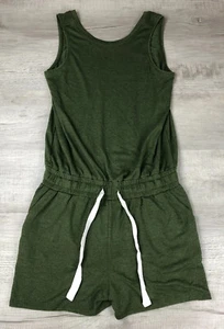 Time And Tru Tank Top Shorts 1 Piece Green Womens Size Medium 8-10 - Picture 1 of 12