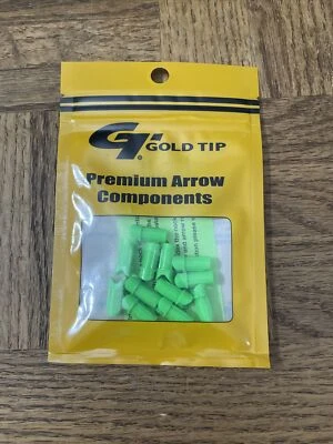 Punta Dorada Premium Flecha Comp. Laser II y III Mag Moon Flo Green Nock-1 paquete de 12 piezas Foto 1 de 3