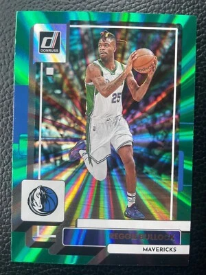 REGGIE BULLOCK 2022-23 Panini Donruss Green Laser Parallel #183 Dallas Mavericks - Image 1 of 2