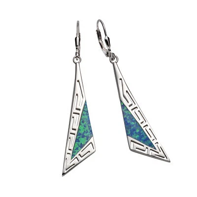 Orecchini pendenti in argento 925 con zirconi F orecchini pendenti in argento... - Immagine 1 di 2