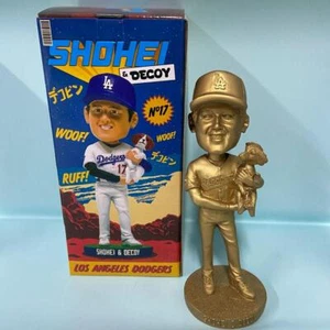 Shohei Otani & Decoy Gold Bobblehead Los Angeles Dodgers Limited Edition 2024 - Picture 1 of 2