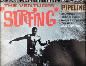 for THE VENTURES SURFING PIPELINE LP VINYL 1963 fan ALBUM COVER NOTEBOOK WOWEE!! - Bild 1 von 2