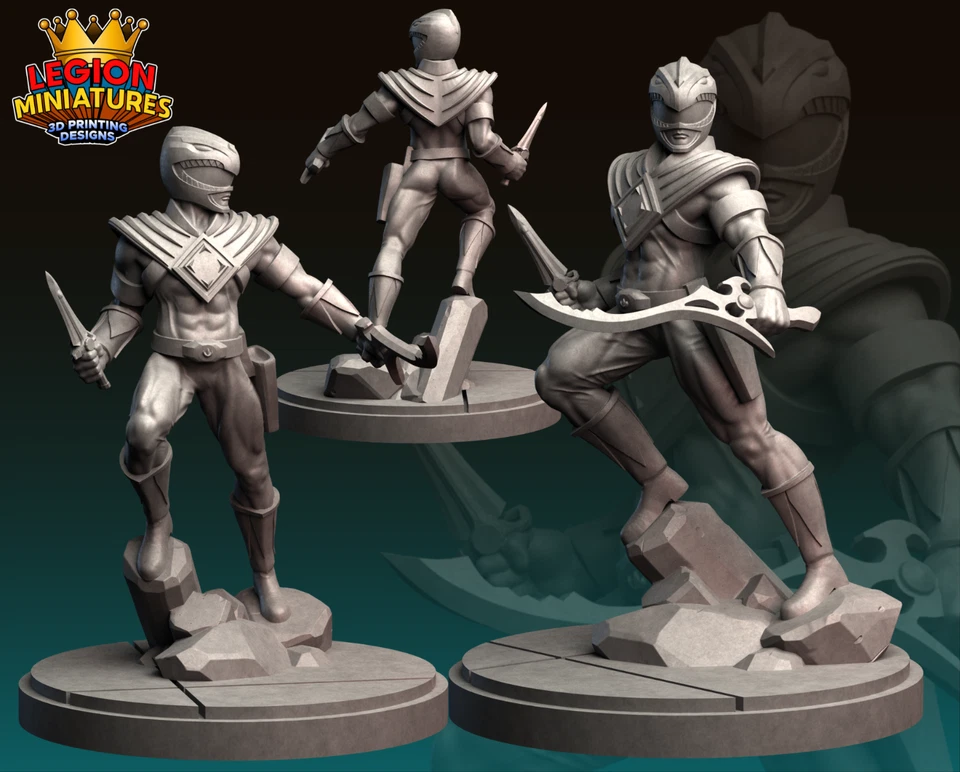 Kit modelo estatua escultura resina Green Ranger Power Ranger sin pintar/sin montar Foto 1 de 1