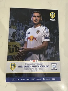2024-2025 Championship Leeds United V Preston North End 12th April 2025 - Picture 1 of 2