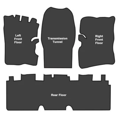 Amortiguador de sonido para Plymouth Barracuda 1967-1974 troquelado EVA completo 4 piezas Foto 1 de 4