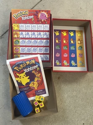 Pokemon Vintage Yahtzee Jr. Board Game Milton Bradley 1999 Board Game Complete - Image 1 of 2