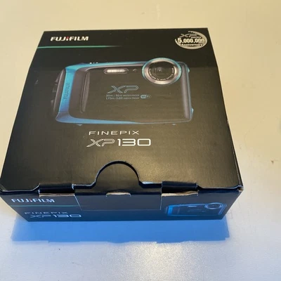 Fujifilm Finepix XP130 Waterproof Camera 14MP Blue Faulty Spares Or Repair - Image 1 of 4