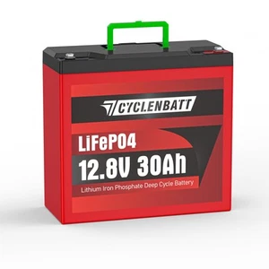 12V 30Ah LiFePO4 Battery, 5000+ Deep Cycle Lithium Batteries Built-in 20A BMS... - Picture 1 of 7