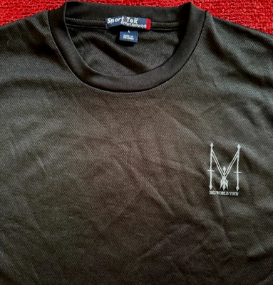 CAMISETA MADONNA MDNA CREW MALLA TOUR LOGO PROMOCIÓN GATO CONSTRUCCIÓN ENTRETENIMIENTO Foto 1 de 4