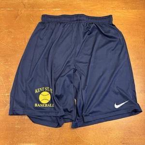 Kent State Golden Flashes Shorts Mens Extra Large Blue Team Issued Dri Fit Nike - Picture 1 of 12