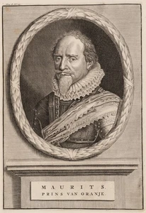 VAILLANT (*1655) nach MIEREVELT (*1566), Prinz Maurits im Ovalmedaillon, um 1681 - Bild 1 von 5