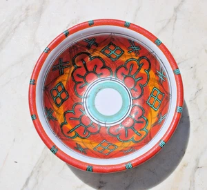 Vintage Sicily ITALIAN Wheats of Abundance Pottery S. Stefano Small Bowl - Picture 1 of 15