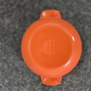 Melawear Single Bowl 7" Orange Melamine Collectable Vintage Picnic Dish - Picture 1 of 6