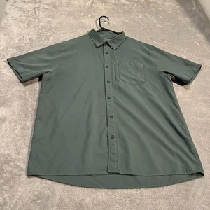 Under Armour High Tide Button Down Shirt Mens XL Green Fishing Lightweight - Picture 1 of 9