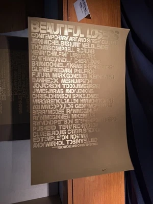 NEVER BEFORE SEEN Beautiful Losers x Nike Screenprint Art Poster Gonz Crumb Kaws - Image 1 of 4