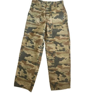 We The Free Free People Remy camouflage cropped straight leg jeans Cargo Sz 26 - Picture 1 of 7