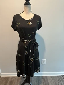 Toad & Co Road Tripper Wrap Dress Gerbera Print NWT Women’s Sizs Medium Organic - Picture 1 of 12