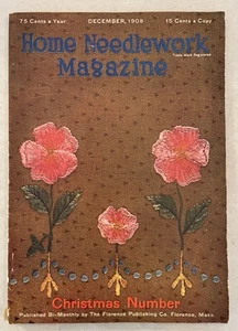 1908 Home Needlework Magazine Fashion Embroidery Christmas Knitting Crochet ++ - Picture 1 of 11