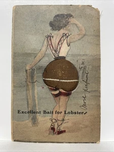 "Top Köder für Hummer" Vintage Parfum Postkarte - Bild 1 von 2