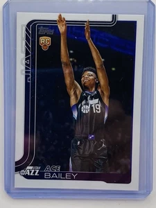 2025-26 Topps Flagship NBA Basketball #205 Ace Bailey RC Rookie Card - Picture 1 of 2