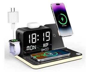Station de Charge sans Fil ACER 7 en 1 avec Luminosité Réglable Veilleuse - Photo 1 sur 7