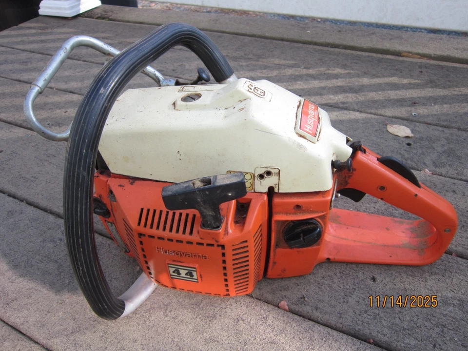 Husqvarna Model 44 Practica Chainsaw Made in Sweden Great Compression VGC Read! - Image 1 of 4