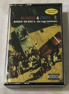 Bangin' on Wax 2 by Bloods & Crips (Cassette, 1999) Collector’s Ed SEALED - Picture 1 of 3
