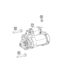 Genuine Mopar Engine Starter 56029780AD - Picture 1 of 1
