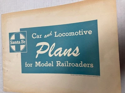Santa Fe Car and Locomotive Plans for Model Railroaders 1948 - Image 1 of 4