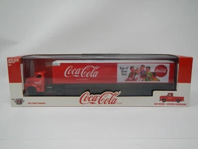 M2 Machines Coca-Cola 1956 Ford COE & 1956 Ford F-100 50S01 - Image 1 of 4