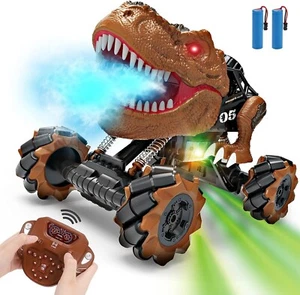 Remote Control Dinosaur Toys,Dinosaur Car Kids Toy with Drift Stunt,Spray LED Li - Picture 1 of 6