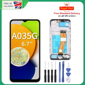 Für Samsung Galaxy A03 SM-A035G LCD Display Touchscreen Ersatz + Rahmen OEM - Bild 1 von 7