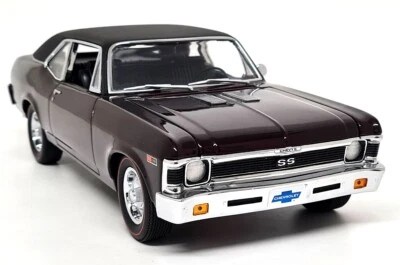GMP 1/18 Chevrolet Nova SS 350 Burgundy Diecast Scale Model Car - Image 1 of 4