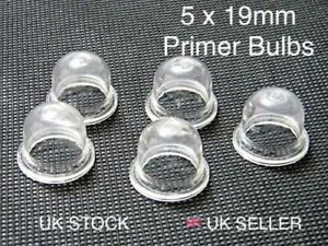 5 x  PETROL FUEL PRIMER BULB FOR STRIMMERS HEDGE TRIMMER CHAINSAWS 19mm.✅
