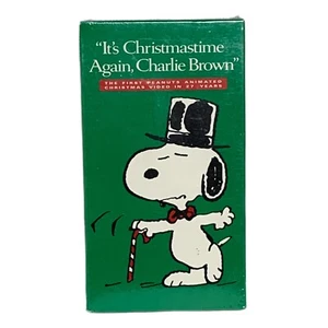 VHS It's Christmastime Again, Charlie Brown Christmas Peanuts Snoopy NEW Sealed - Picture 1 of 4