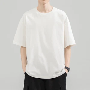 Pure color pure cotton base shirt for men and women trendy street style T-shirt - Picture 1 of 26