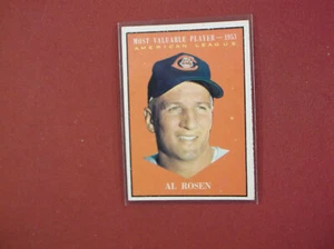 1961 Topps Baseball Hi # 474 Al Rosen MVP EX + - Picture 1 of 2