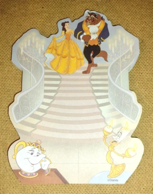 Bloc de notas troquelado animado de La Bella y la Bestia/Belle/Vestido de fiesta/Walt Disney Foto 1 de 2