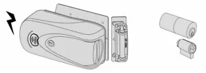 Elettroserratura Cisa Elettrika con pulsante art. 1A731 VERSIONE ZINCATA - Bild 1 von 3
