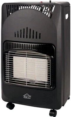 Stufa a Gas GPL infrarossi Pieghevole Con ruote DCG GH03N Capcità Bombola 15kg - Immagine 1 di 3