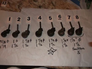 Antique Small Steel Wheel Casters Vintage Furniture - CHOOSE AND ADVISE - Picture 1 of 9