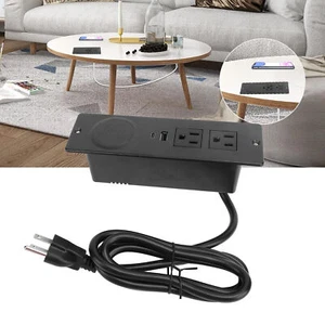 Desk Recessed Power Strip Embedded Outlet PD 20W USB C 18W USB A for Furniture - Picture 1 of 18
