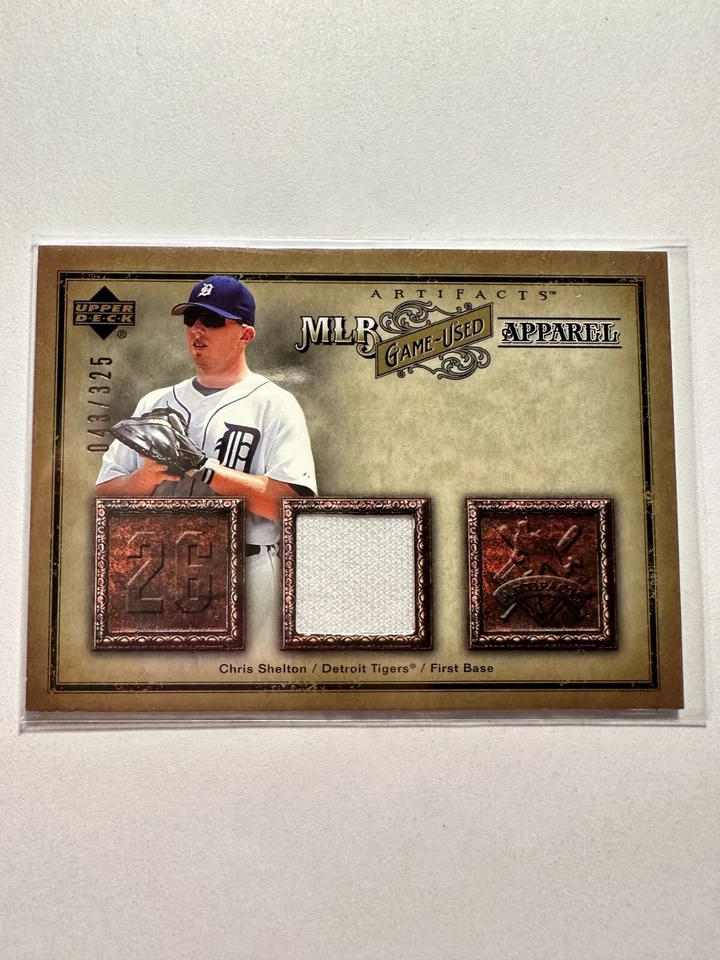 K56,795 - 2006 Artifacts MLB Game-Used Apparel #SH Chris Shelton Jersey #/325 - Image 1 of 1