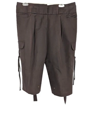 Magaschoni коллекции коричневый сахар хлопок/шелк капри грузовые брюки, 8, новый с Ярлыками $298 - Изображение 1 из 4