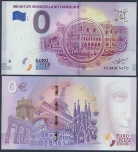 EUROPA 0 EURO * MINIATUR WUNDERLAND HAMBURG 2019 * UNC GEM * USA VERKÄUFER - Bild 1 von 1