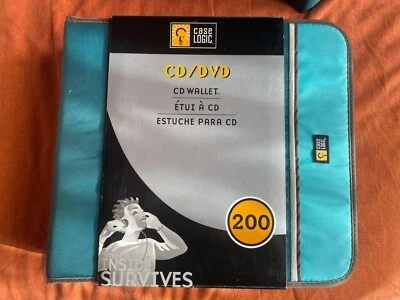 Lotto di 3 book porta CD/DVD (spazio per 200 pezzi cad) Case Logic - Immagine 1 di 4