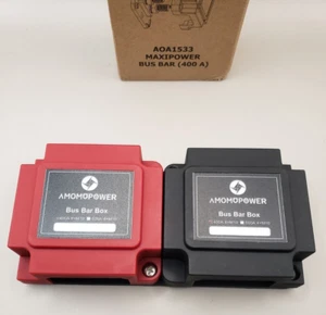 Barra colectora de cobre 400A 12V bloque de distribución de energía marina de alta resistencia con 8X 3/8 - Imagen 1 de 7
