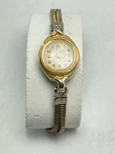 Elgin Starlite Womens Goldtone Dress Wristwatch Watch Size 6" - MECHANICAL - Picture 1 of 8