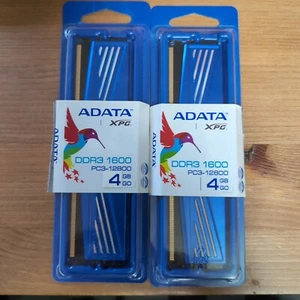 2X ADATA 4GB DDR3-1600 4Gx16 AX3U1600C4G11-SD Desktop Memory - Picture 1 of 1